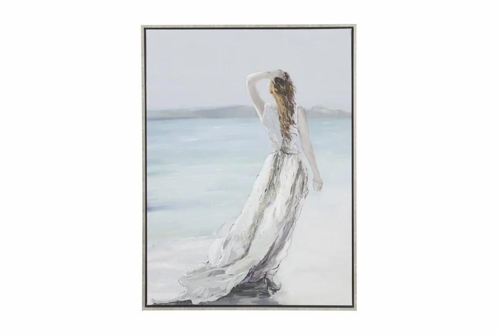 Wood Wall Art | 36X47 White Coastal Dream Framed Wall Art Decor Wood Wall Art