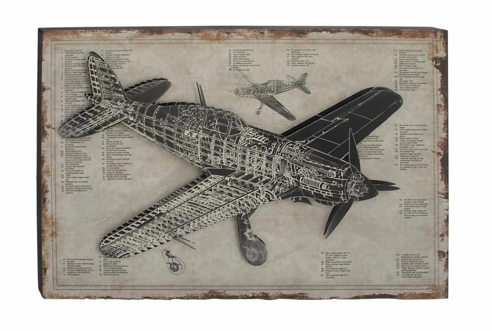 Wood Wall Art | 47X31 Aviation Wood Wall Art Decor Wood Wall Art