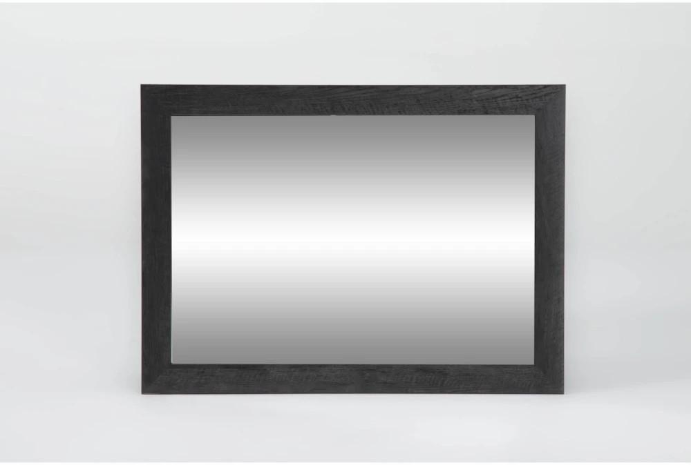 Mirrors | Derrie Black Wood 31″ Mirror Decor Mirrors