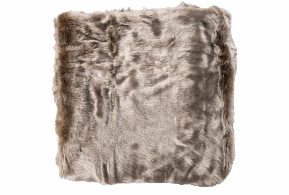 Throw Blankets | Accent Throw-Taupe Fur Decor Throw Blankets