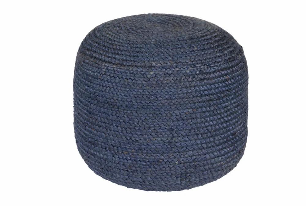 Poufs | Pouf- Navy Jute Decor Poufs