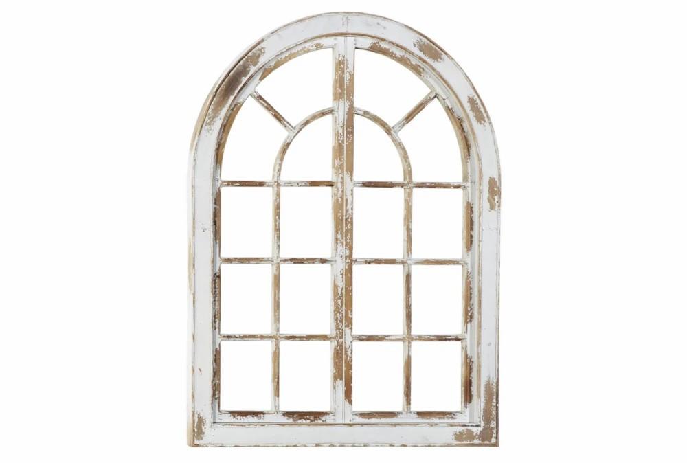 Wood Wall Art | 48 Inch White Wash Arch Wall Art Decor Wood Wall Art