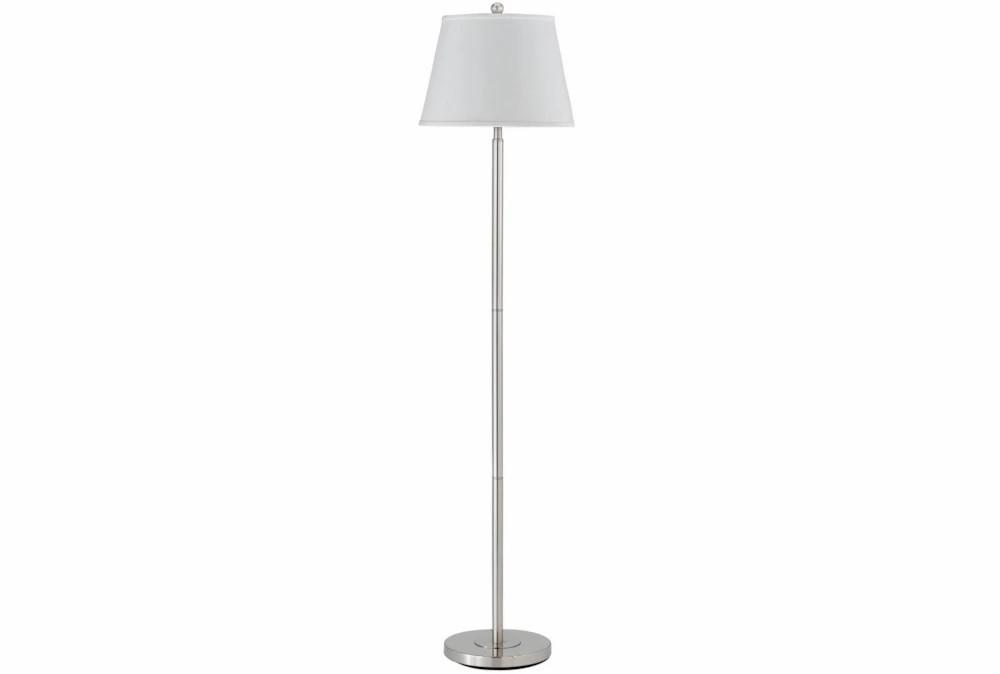 Floor Lamps | 60 Inch Metal Brushed Steel Floor Lamp Decor Floor Lamps