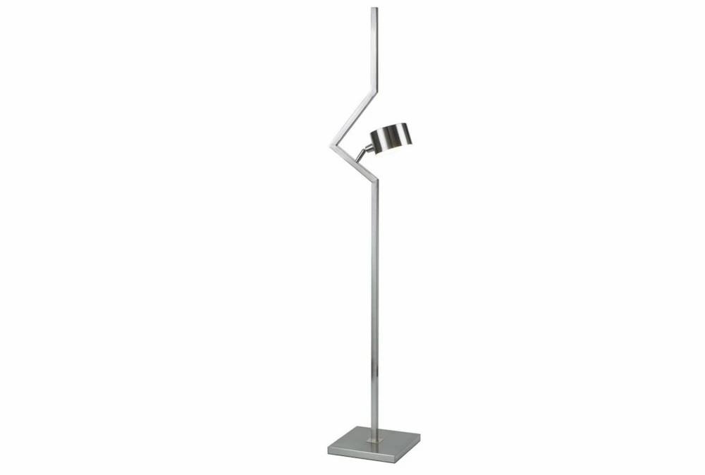 Floor Lamps | 60″H Silver Floor Lamp With Grey Shade Decor Floor Lamps