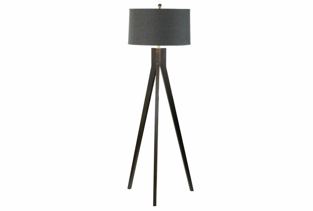 Floor Lamps | 62 Inch Ebony Black Wood Tripod Floor Lamp Decor Floor Lamps