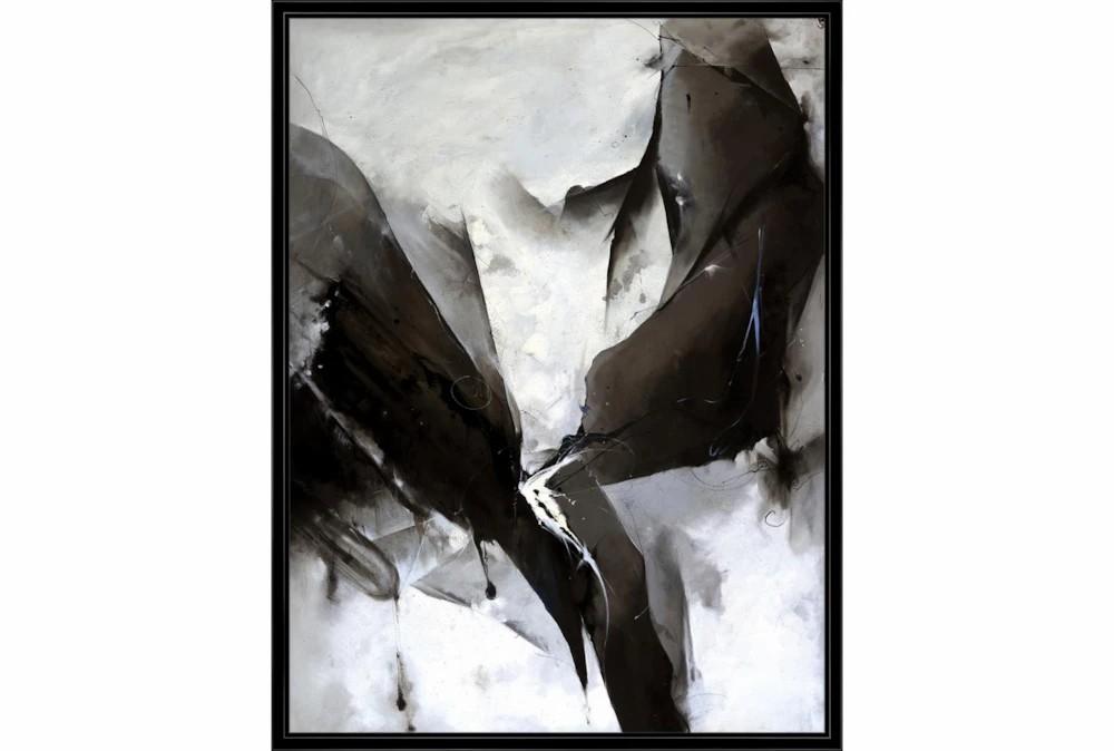 Framed Canvas Art | 42X32 Black Ink With Black Frame Decor Framed Canvas Art