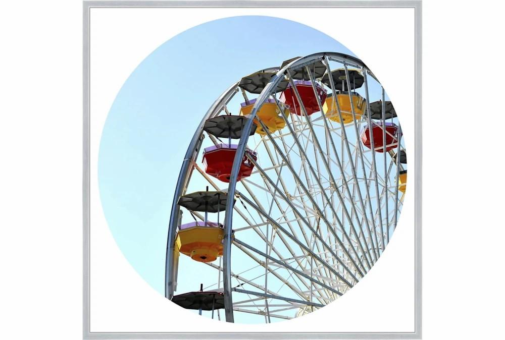 Wall Pictures | 47X47 Ferris Wheel With Silver Frame Decor Wall Pictures